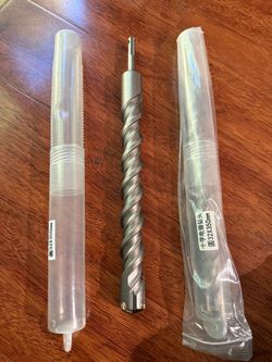 Meccion SDS Plus Rotary Hammer Drill Bits 1-1/4" x 13.8" Professional Tungsten Cross Tip Rotary Impact Drill bit for Masonry, Brick, Concrete, Walls,