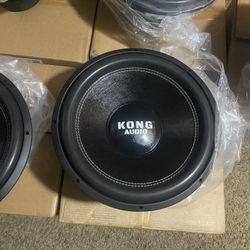 New 15” Kong Audio 2000w Max Power Car Subwoofer $170 Each 
