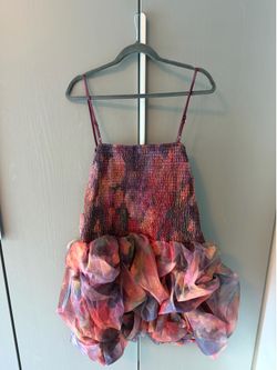 SHEIN MOD Purple Floral Corset Mini Dress Size 2XL (16)