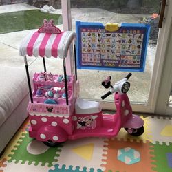 Huffy Disney Minnie Mouse Bakery Cart Electric Ride On Car
