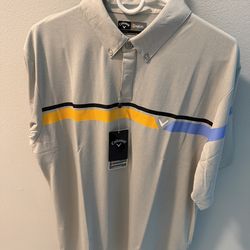 Callaway Opti-Dri Golf Polo - New Size XL - Light Gray