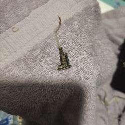 Antique Bronze prayer pocket pendant Catholic (Jesus kneeling in the garden of Gethsemane)