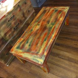 Coffee Table with an Art Finish.