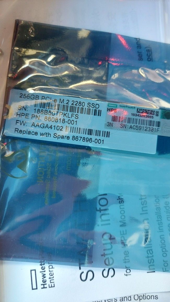 New 256GB M.2 SSD HP
