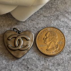 Heart Silver Tone Pendant 