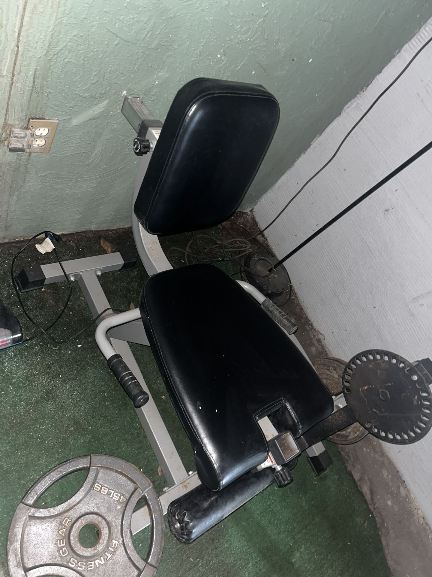 Leg Extension Leg Curl Machine Plate Loaded