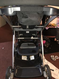 Dress, double stroller, iron for hair