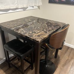 Marble Table And Chairs