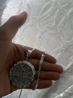 mexican silver coin 999 year 1985 with chain 