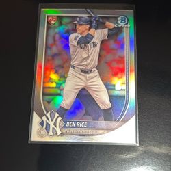 2025 Bowman - Rookie Red RC Variation Ben Rice #85 (RC)