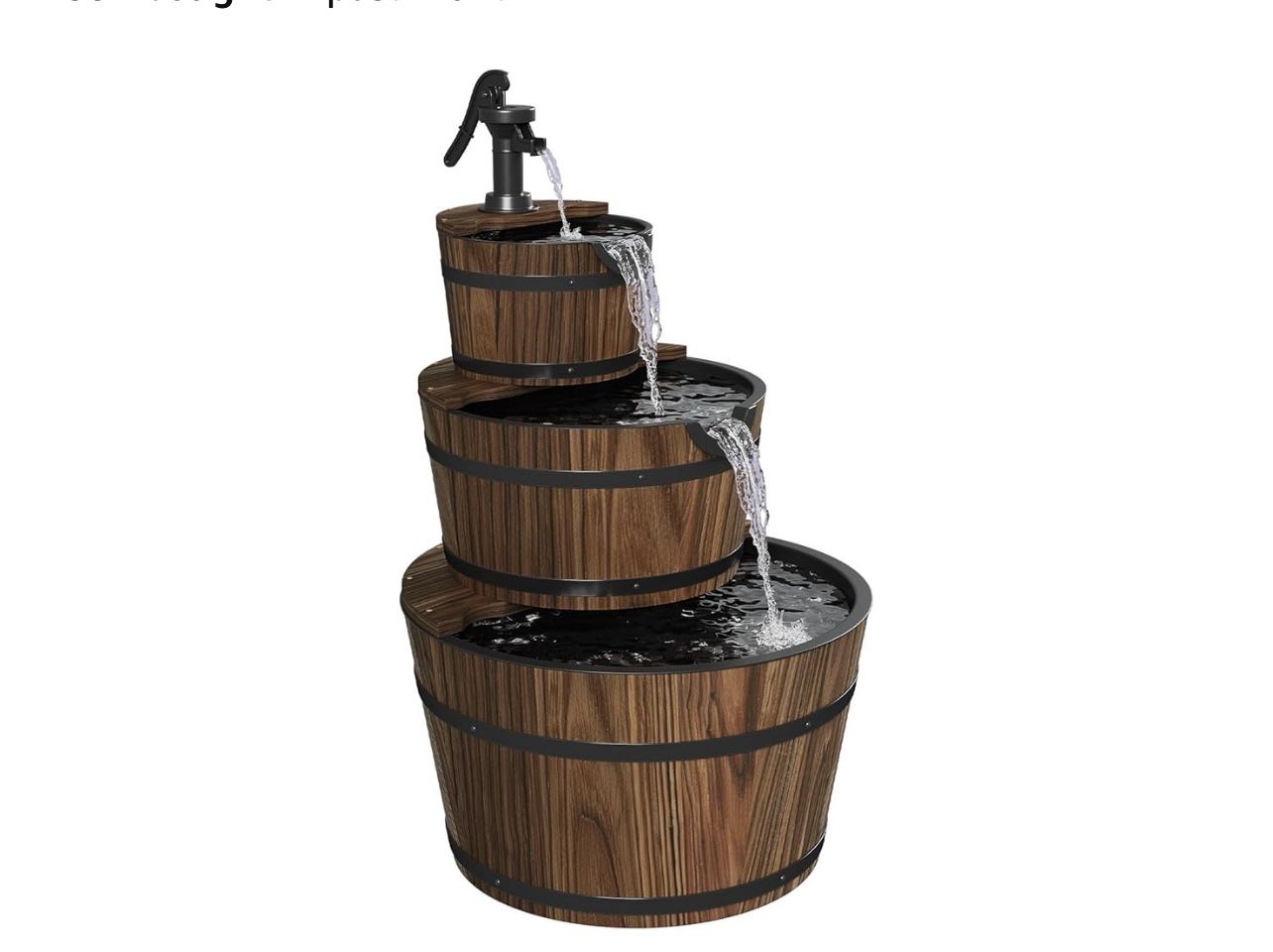Wooden Water Fountain (assembled Already