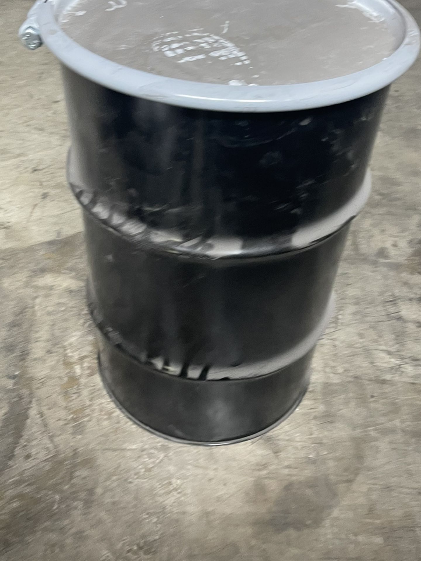 Steel Drum with Lid - 40 Gallon, Open Top, Unlined