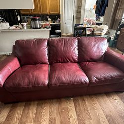 Set Of Red Couches