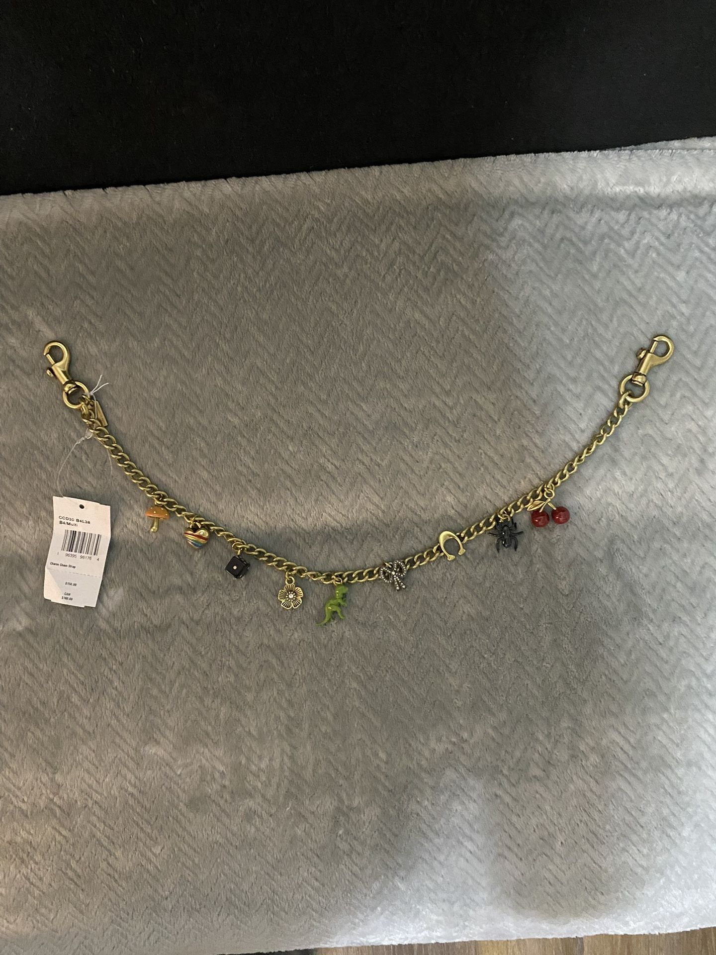 Coach chain strap charm