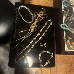 All types of men’s and women’s jewelry cufflink to necklaces to bracelets to Michael Kors to Macy’s. Does some costume jewelry about every Thing