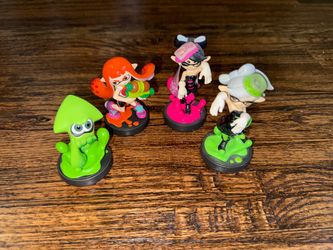 BUNDLE Lot Of 4 Amiibo Nintendo Switch Figures Splatoon Series Callie & Marie