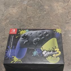 Splatoon 3 Switch Pro Controller New In Box