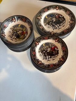 NEW Royal Stafford Christmas Dinnerware set for 12
