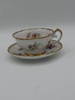 Vintage English Made English Made Porcelain Tea Cup And Saucer