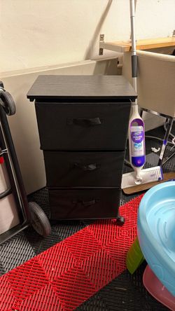 Black 3-Drawer Fabric Storage Organizer