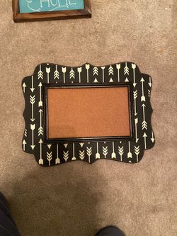 Cork board frame decor