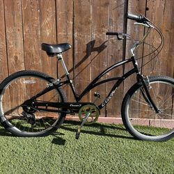 Electra  Cruiser 7 26 Women’s Beach Cruiser With 7 Speeds. Gloss Black