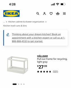 HÅLLBAR Pull-out frame for recycling, )