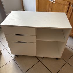 File Cabinet With 3 Drawers And Wheels