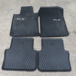 2017 Acura TLX Black Weather Rubber Floor Mats