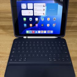 Apple iPad 7th Gen 32GB With Case Keyboard And Pencil 