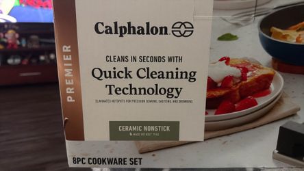 Calphalon Premier Ceramic Nonstick 8-Piece Cookware Set