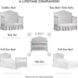 5 In Convertible Crib 