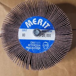 Merit Super Finish Mandrel Mounted Mini Grind-O-Flex Abrasive Flap Wheels