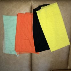 Sheer Mesh Spandex Sewing Fabric (4 Pieces)