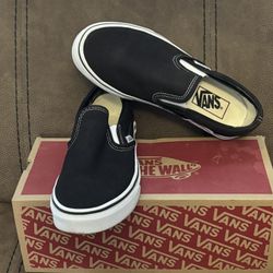 Black Slip On Vans