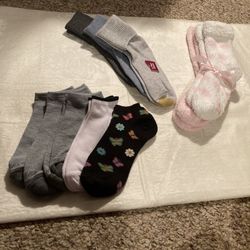 Womans Socks:  5 Pair Sports Socks, 3 Pair Crew, 2 Pair Lounging Socks , Will Separate 