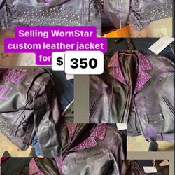 Worn Star Custom Leather Jacket 