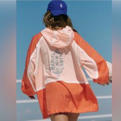 New! FP Movement by Free People like the wind windbreaker Jacket 2130 size M