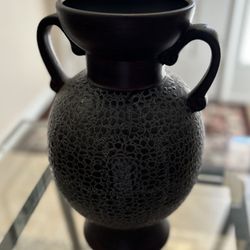 Beautifully Ornate Earthenware Vase, German Kießling Style