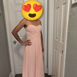 Prom Vestido Rosa talla Mediano