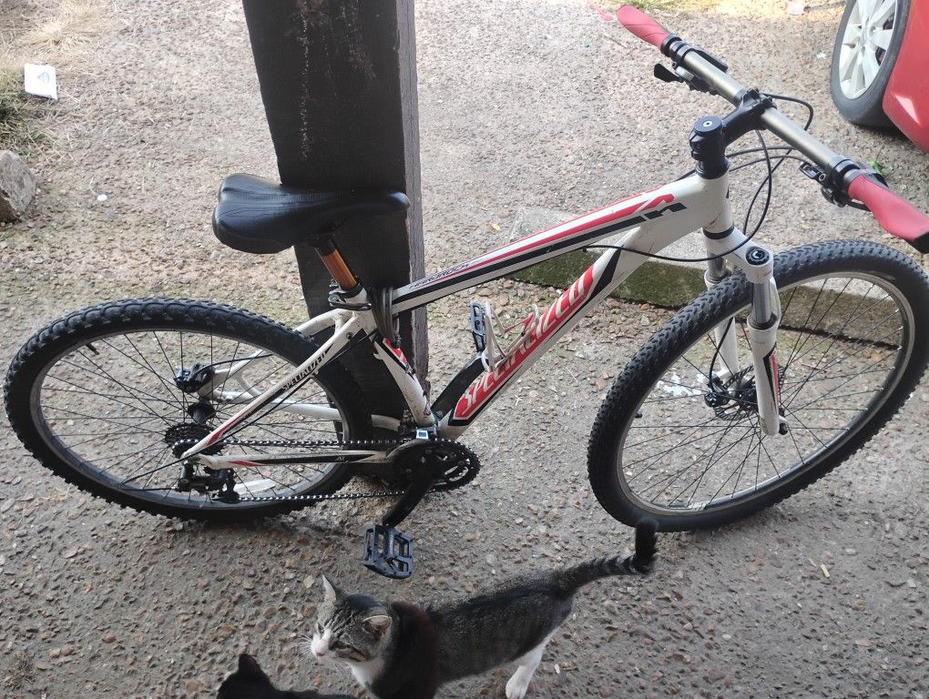 Specialized Hardrock Sport. White And Red.