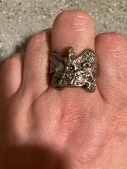 Vintage Motorcycle Eagle Ring