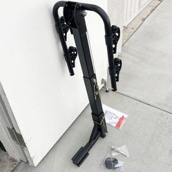 BRAND NEW $55 Tilt Folding 2-Bike Hitch Mount Rack Bicycle Carrier for 2” Hitch w/ Straps 70 lbs Max