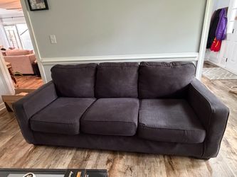 Charcoal Gray 3-Seater Sofa – 80” Wide
