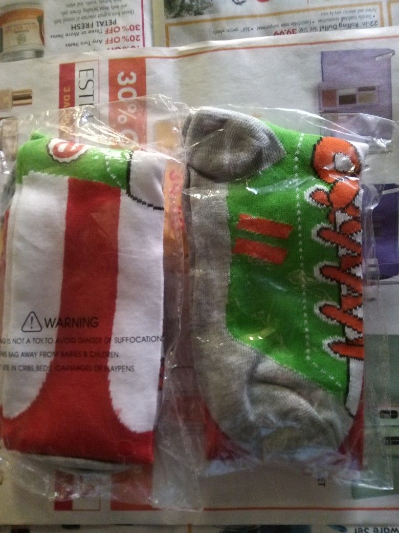 3 Pairs Of Philly Phanatic Sox. Brand New. $8.00 A Pair .