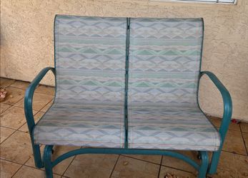 Beautiful outdoor double-seated rocker