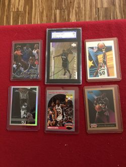 NBA players cards Robinson Garnett baker and Stromile
