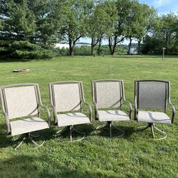 Set Of 4 Patio Chairs
