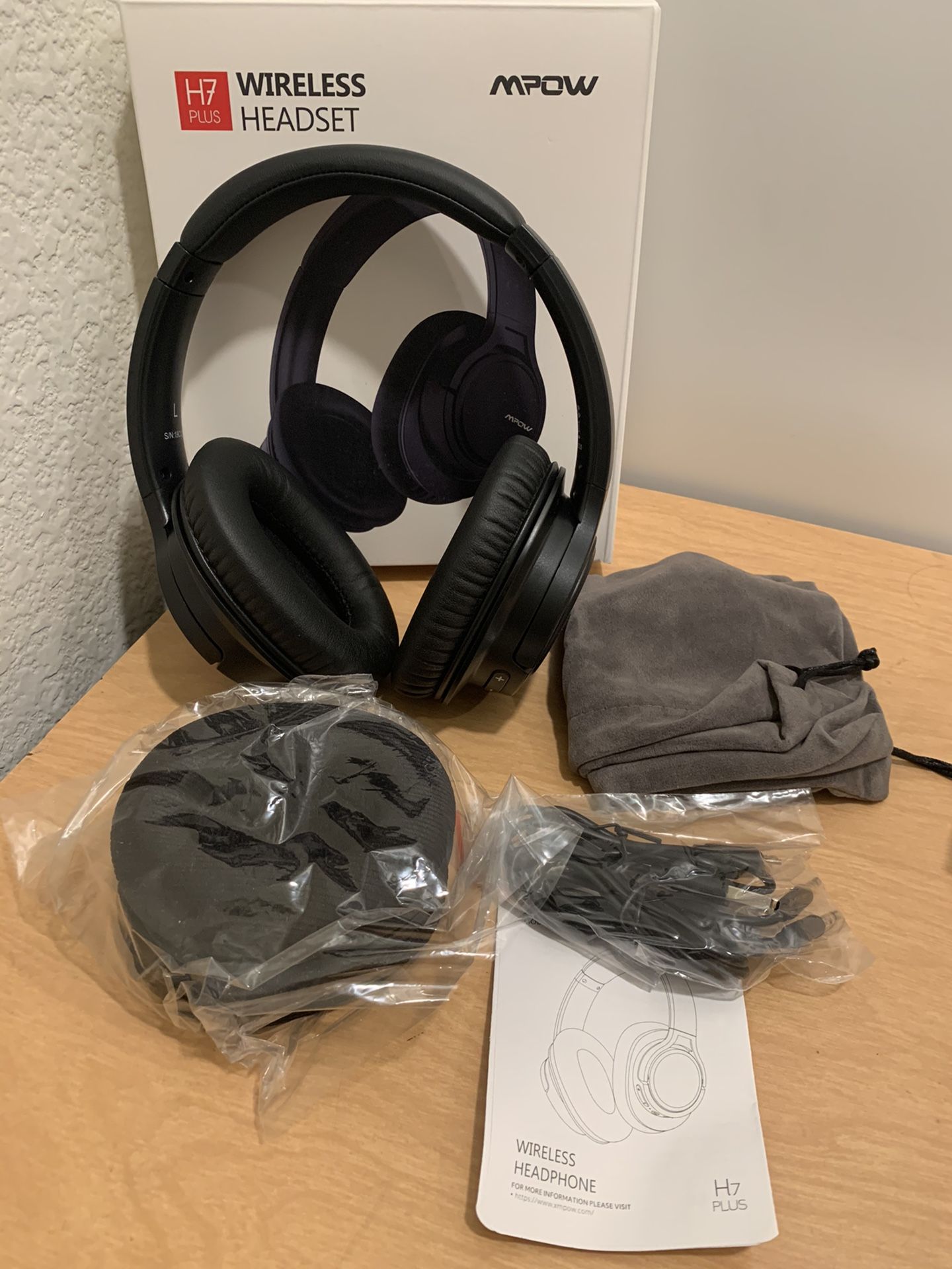 Bluetooth Headphone, Built in Mic, Wired Headset