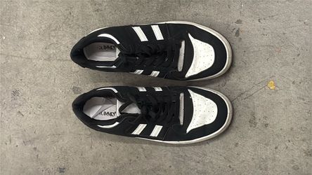 Black and White Low-Top Sneakers